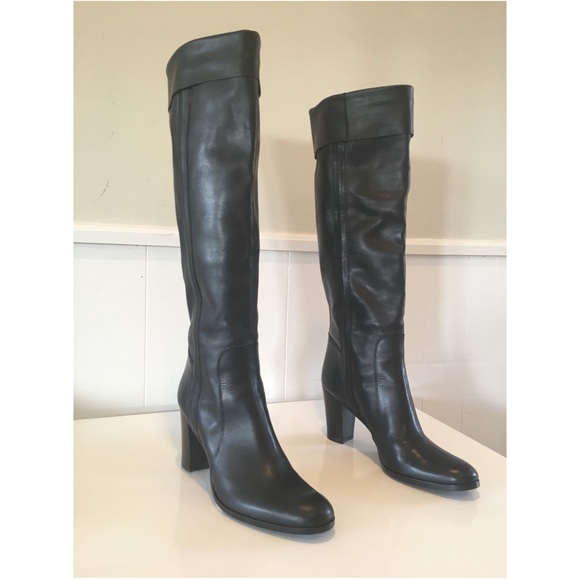 NWT Sigerson Morrison tall black leather boots! - Picture 1 of 8